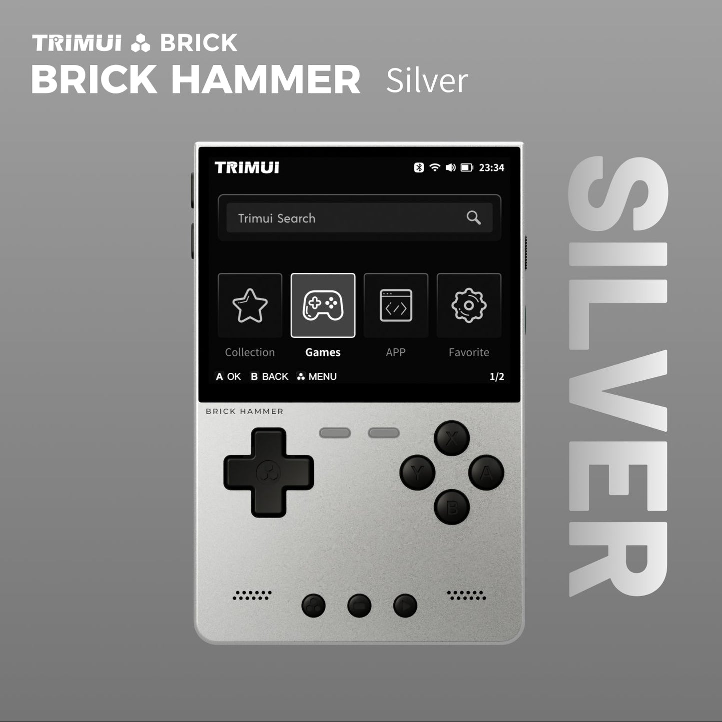 DATA FROG TRIMUI BRICK Metal Edition Handheld Game Console