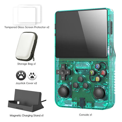 DATA FROG Original R36S Handheld Game Console - [2026 Upgraded] with Magnetic Charging Dock Bundle
