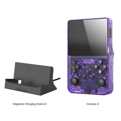 DATA FROG Original R36S Handheld Game Console - [2026 Upgraded] with Magnetic Charging Dock Bundle