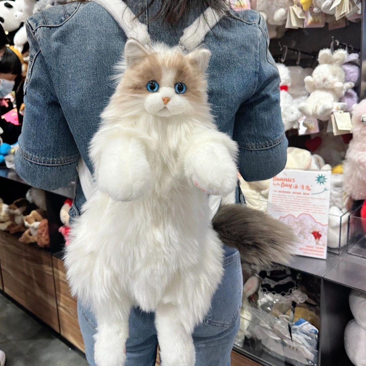 DATA FROG Cat Plush Backpack