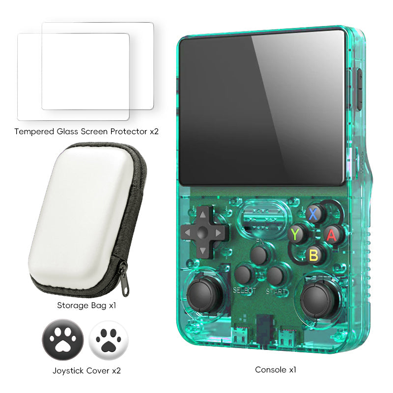 DATA FROG Original R36S Handheld Game Console - [2026 Upgraded] with Magnetic Charging Dock Bundle