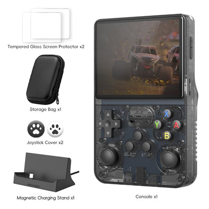 DATA FROG Original R36S Handheld Game Console - [2026 Upgraded] with Magnetic Charging Dock Bundle