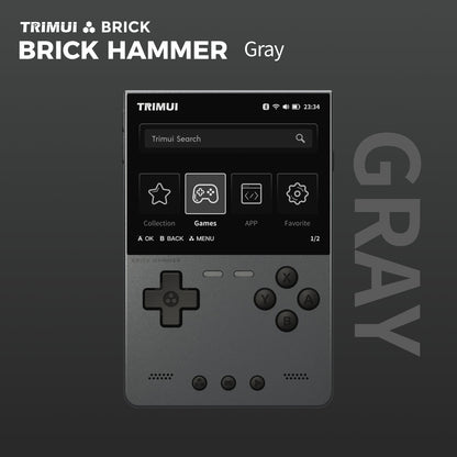 DATA FROG TRIMUI BRICK Metal Edition Handheld Game Console